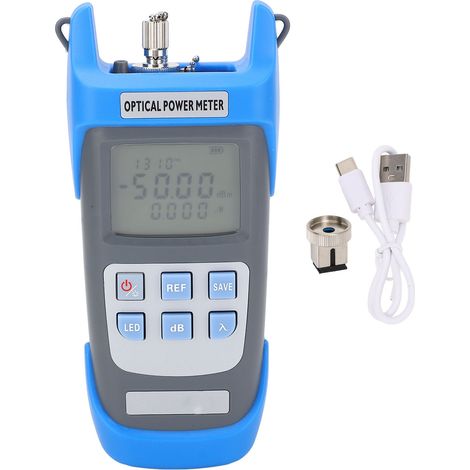 Misuratore di Potenza Ottica Ricaricabile – Alta Precisione -50+26dBm, 10 Lunghezze d'Onda – ABS Robusto e Design Compatto – Ideale per Tecnici e Manutenzione Fibra (1/5)