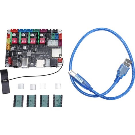 Carte de contrôle CNC 4 axes Ortviai DLC32 MAX ESP32-S3 Compatible GRBL Pilotes A4988 Inclus Alimentation 12-24V (1/5)