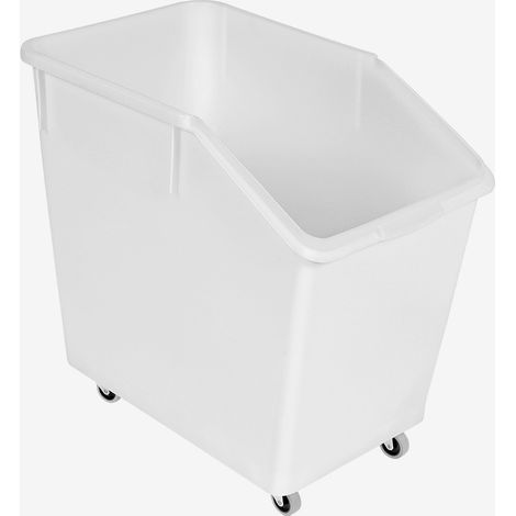 Bac à ingrédients 80 L + 4 roues - blanc - Gilac