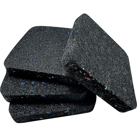 Tapis Anti-Vibration Machine à Laver, 9cmx9cm Tapis Tapis de Course, Patin Anti Vibration Lave Linge Caoutchouc, équipement Audio, équipement de Musculation (1/5)
