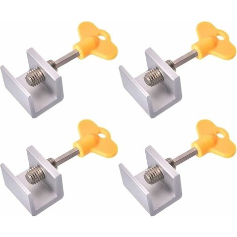 Serrure Fenetre Coulissante 4 Pièces Bloque Porte Coulissante Verrou Fenêtre Réglable Bloque-Portes Coulissantes Réglables Alliage d'Aluminium Verrou porte Coulissante Securité Fenetre (1/5)
