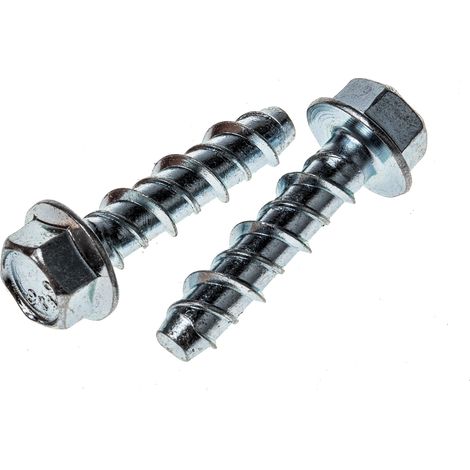 Tire-fond RS PRO, en Acier plaqué zingué 8mm, 6mm x 30mm