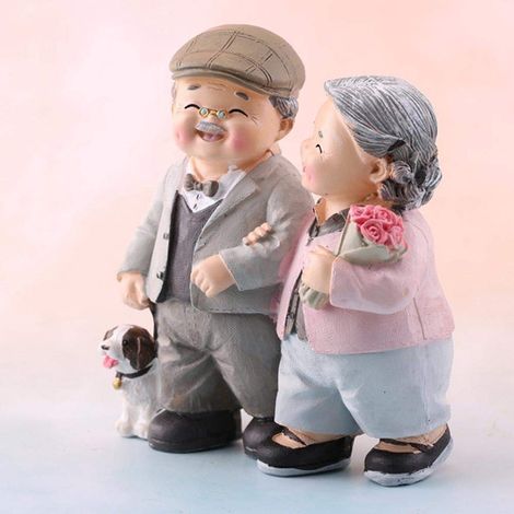 Statuetta di fidanzamento – regalo di nozze/anniversario per coppie – genitori/nonni – ornamento per auto