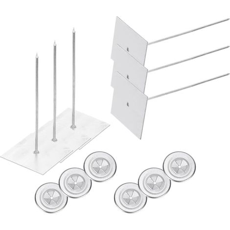 50 Sets 120mm Self Adhesive Aluminum Insulation Pins (1/5)