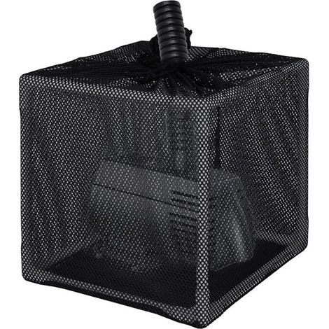Scatola filtro per laghetto con tecnologia anti-intasamento, sacchetto filtro con supporto per pompa per laghetto da 25 cm, plastica/tessuto (1/5)