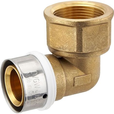 Pressfitting-Winkel 90° - 40 x 3,5 mm - 1 1/4 Zoll Innengewinde für MV-Rohr