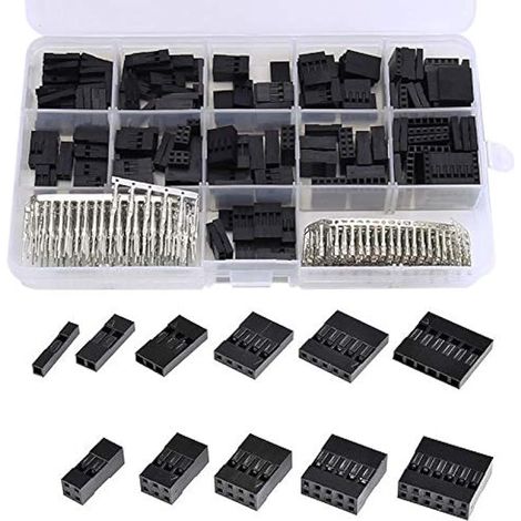 Kit de 620 pièces de broches à sertir JST 2,54 mm, connecteur à broches, cavaliers et broches mâles/femelles