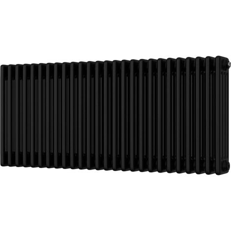 Alpha - Black Column Radiator H500mm x W1164mm 4 Column
