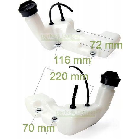 réservoir de carburant pour débroussailleuse STIHL FT250 SP200 BT121 / 41343500400 4134 350 0400 (1/3)