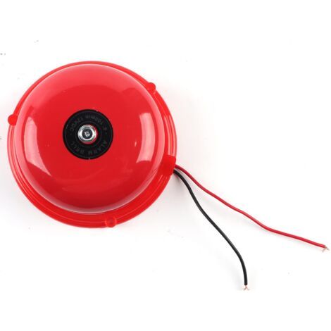 Cloche Alarme Incendie 100 DB, Cloche Électrique Klaxon D'alarme Cloche Électrique de Type à Gâche Interne, pour L'atelier D'usine D'évacuation D'urgence D'alarme (1/5)