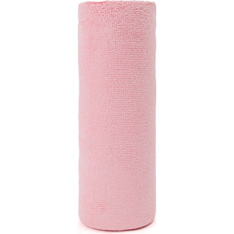 Rolle mit 20 schnelltrocknenden Mikrofasertüchern, Einweg-Küchentüchern, wiederverwendbaren Geschirrtüchern, Reinigungspapierrolle (rosa) (1/5)