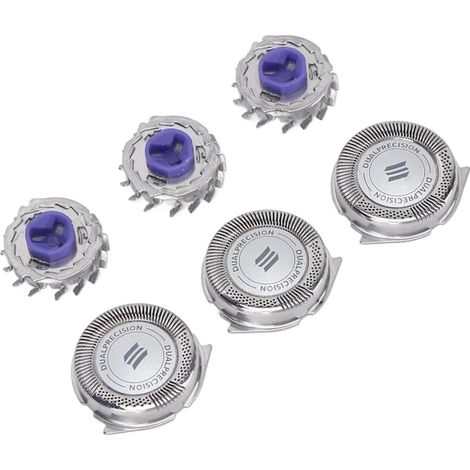 Replacement shaver head with stainless steel blades, suitable for Philips PT720, PT725, and PT726 shaver models. (1/5)