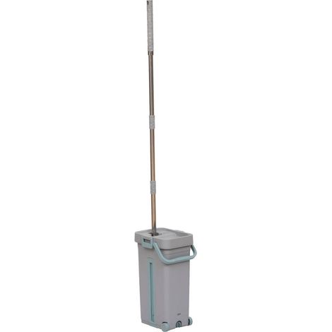 Seau essoreur et balai 2 compartiments 2x6,5l - 5five