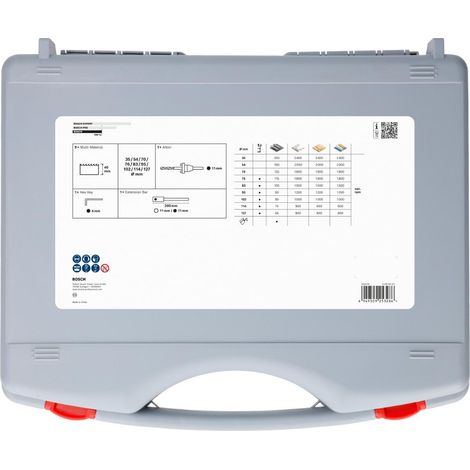Bosch Set de scies-cloches multi-matériaux avec filetage, 35/54/70/76/83/95/102/114/127 x 40 mm (1/5)