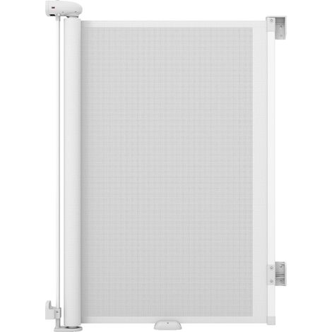 COSTWAY Barrière de Sécurité Enfant Bebe Rétractable Extensible, Blanc,S