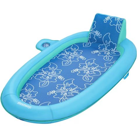 materassino gonfiabile bestway "flex 'n fold recliner lounge" blu 188x98x38 cm - cod. 43733