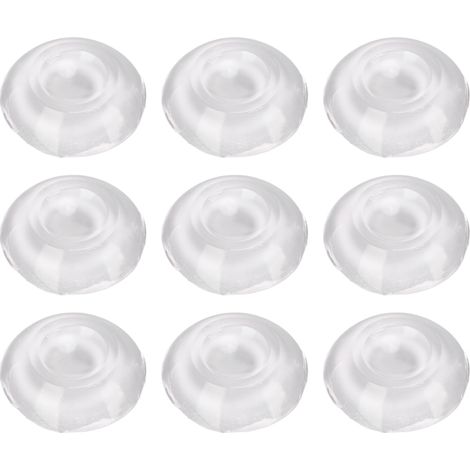 Irovami Butoirs porte silicone lot 9 – Transparents, super adhésifs – Idéal pour porte, frigo, anti-bruit (1/5)