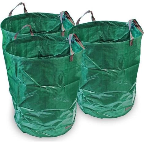 Sac poubelle - CAMPTECK - 300 L - Polypropylène résistant - 4 poignées - Hydrofuge (1/4)