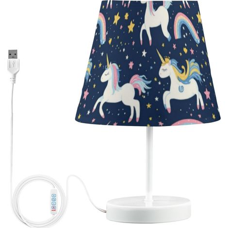 Kcldeci Lampe de chevet licorne étoiles pour chambre à coucher (1/5)