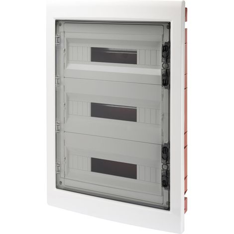 Gewiss GW-40610 Tableau de Distribution avec Porte Fumée Intégrée 54M IP40