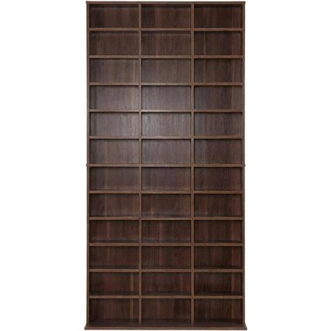 CHICFURN Scaffale alto 102 x 23,5 x 195 cm in MDF marrone per libri e CD (1/5)