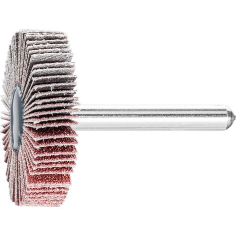 PFERD TOOLS Korund Fächerschleifer F Ø 40x10mm Schaft-Ø 6 mm A80 für Feinschliff und Finish 10 Stk