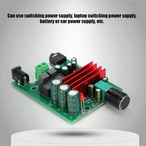 TPA3116 Amplificatore mono per subwoofer da 100 W, modulo amplificatore per bassi con alimentazione 8-25 V e preamplificatore NE5532 (1/5)