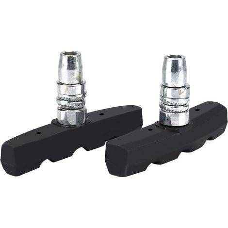 Paire de patins de frein pour vélo VTT, blocs en caoutchouc, support d'accessoires utiles
