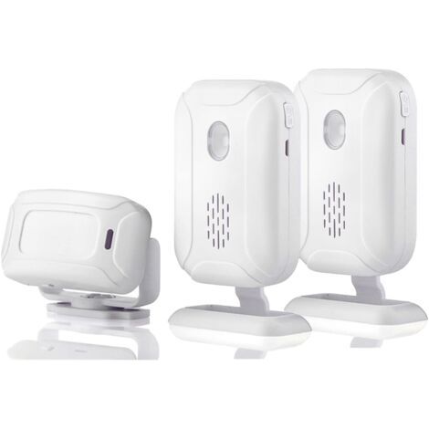 BUNTHAUS Sensor Doorbell for Business Entry, Store Welcome Buzzer Monitor, Outdoor Door Chime Kit: Infrared Motion Sensor Detector for Elderly Caregiver Reminder LED Indicators (1/5)