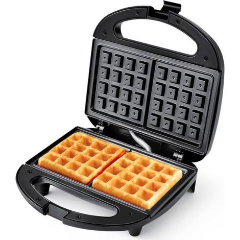 1 Gaufrier Électrique,Acier Inoxydable,Cuisson Automatique,2 Gaufres,750W,Cuisine et Camping (1/5)