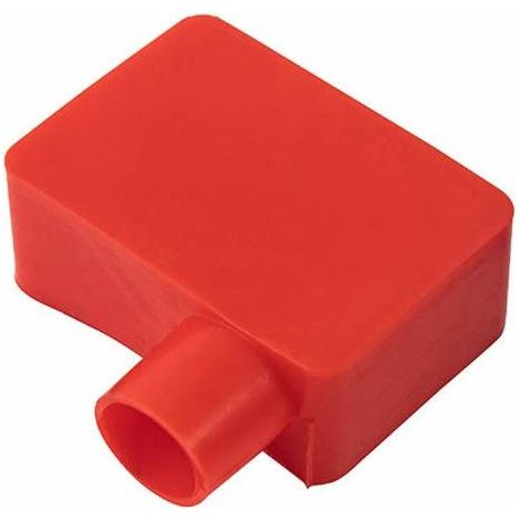 Couvre-borne batterie, couvercle de protection flexible rouge (1/4)