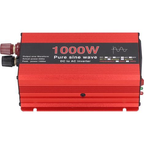 1000-W-Sinus-Wechselrichter 12 V/220 V für Wohnmobile, Solar- und Windkraftanlagen mit integrierter Sicherheit (1/5)