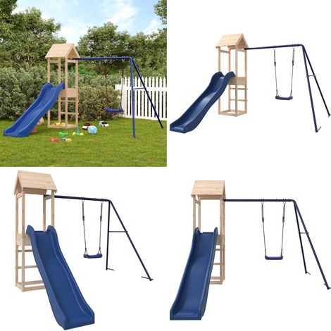 Aire de jeux d'extérieur bois de pin massif - Jeux D'extérieurs - Aire De Jeux - Jardin - Enfant - Jouet Extérieur - Home & Living (1/5)
