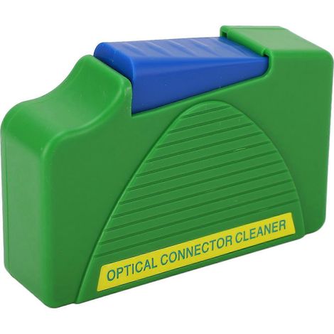 Glasfaser-Reinigungsbox, optischer Steckerreiniger, Jumper-Endflächen-Kabelzubehör, Grün