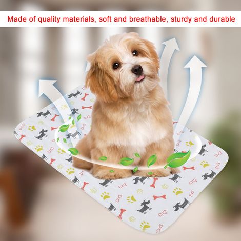 Tapis absorbants imperméables et réutilisables à motifs de dessins animés pour chiens et chiots (40 x 60 cm) (1/5)
