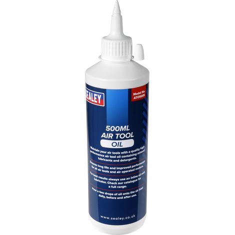 Sealey Air Tool Oil 500ml For Maintaining Power Tools ATO500S