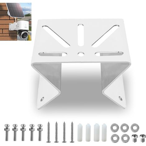 Support D'angle en Métal, Support D'angle Universel, Support Antirouille, Installation Murale Intérieure et Extérieure pour Caméra PTZ (Blanc) (1/5)