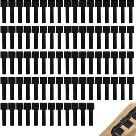 attaches câbles 28x90mm nylon noires bureau (1/3)
