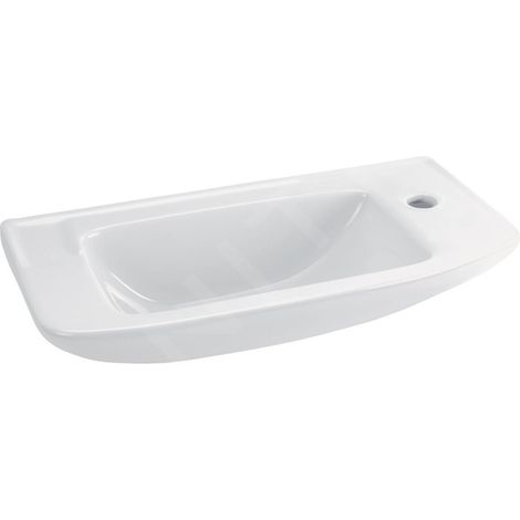 Ideal Standard – Lavabo céramique suspendu 500x235x125 mm – Forme anguleux – Sans trop-plein – Installation murale – R421001 (1/2)