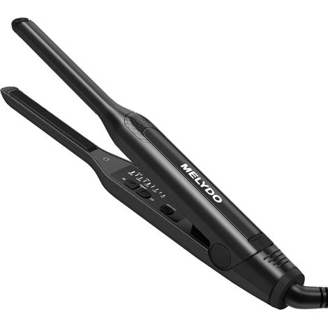 Mini Lisseur Cheveux Courts 2 en 1, Fer à Lisser et Boucler 3/10 Pouce pour Frange, Racines, Cheveux Fins et Courts, 9 Températures 90-220°C, Chauffage Rapide 15s, Double Voltage Voyage (1/5)