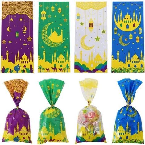Sac cadeau - ZGEER - 100pcs - Eid Mubarak - Sacs de bonbons - Matériaux de haute qualité (1/4)