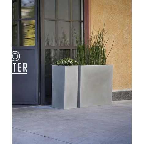 KUBE HIGH - CASSETTA CON DOPPIA PARETE-CEMENTO / 80 cm
