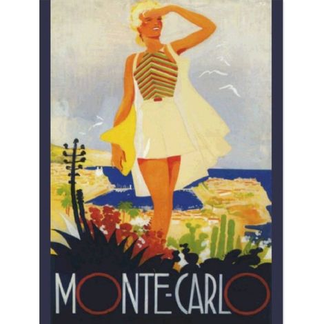 Affiche rectangulaire Monaco