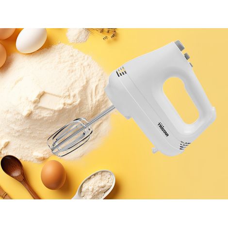 Handmixer Kunststoff, 6 Stufen Turbofunktion, 2 Knethaken 2 Quirle, 200Watt (1/5)
