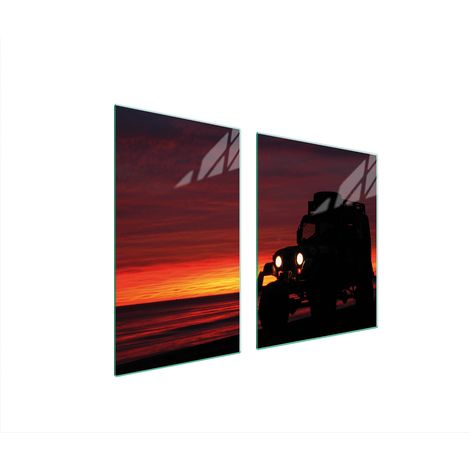GLASPLATTE und SCHNEIDEBRETT 100x52 AUTO