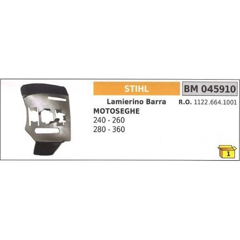 Lamierino barra lato catena STIHL per motosega 240 260 280 360 045910