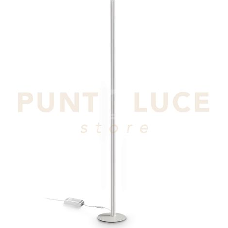 DORICA LAMPADA DA TERRA CON DIMMER LED 3000K 50W  7100 lm H.190CM BIANCO CANNETTATA