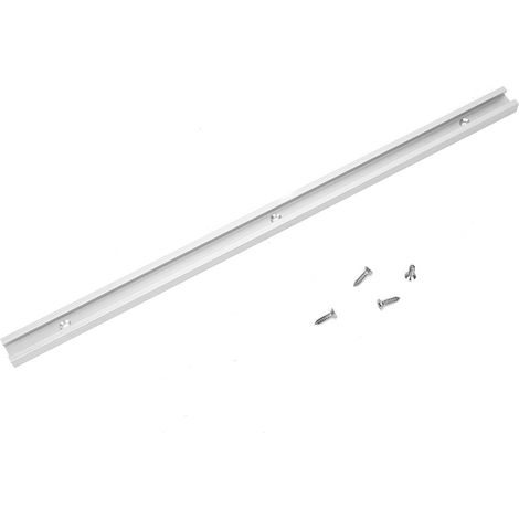 Gabarit de rail d'onglet à rainure en T en alliage d'aluminium, outil de menuiserie pour dalles coulissantes non poreuses (500 mm)