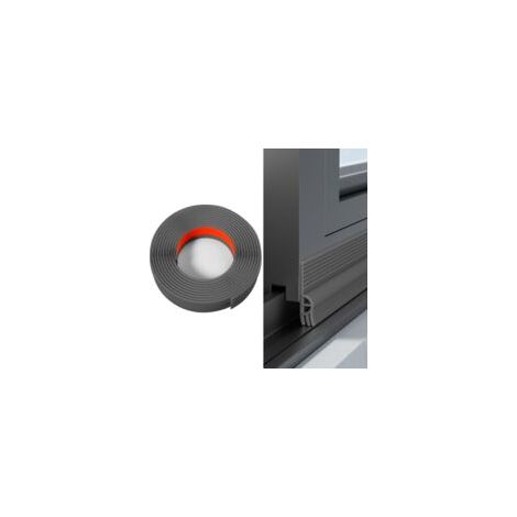 Joint Fenetre Isolation Thermique et Phonique Autocollante, Bande d'Etanchéité pour Fenetre Anti Froid, Bande de Joint Fenetres Coulissante pour Isoler du Bruit, Anti-intempéries (Gris, 2m) (1/5)