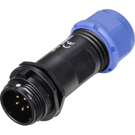 Connecteur de câble mâle, droit In Line pôles 5 A 180 V/AC IP68 Weipu SP1311 / P 5 II D23414 (1/4)